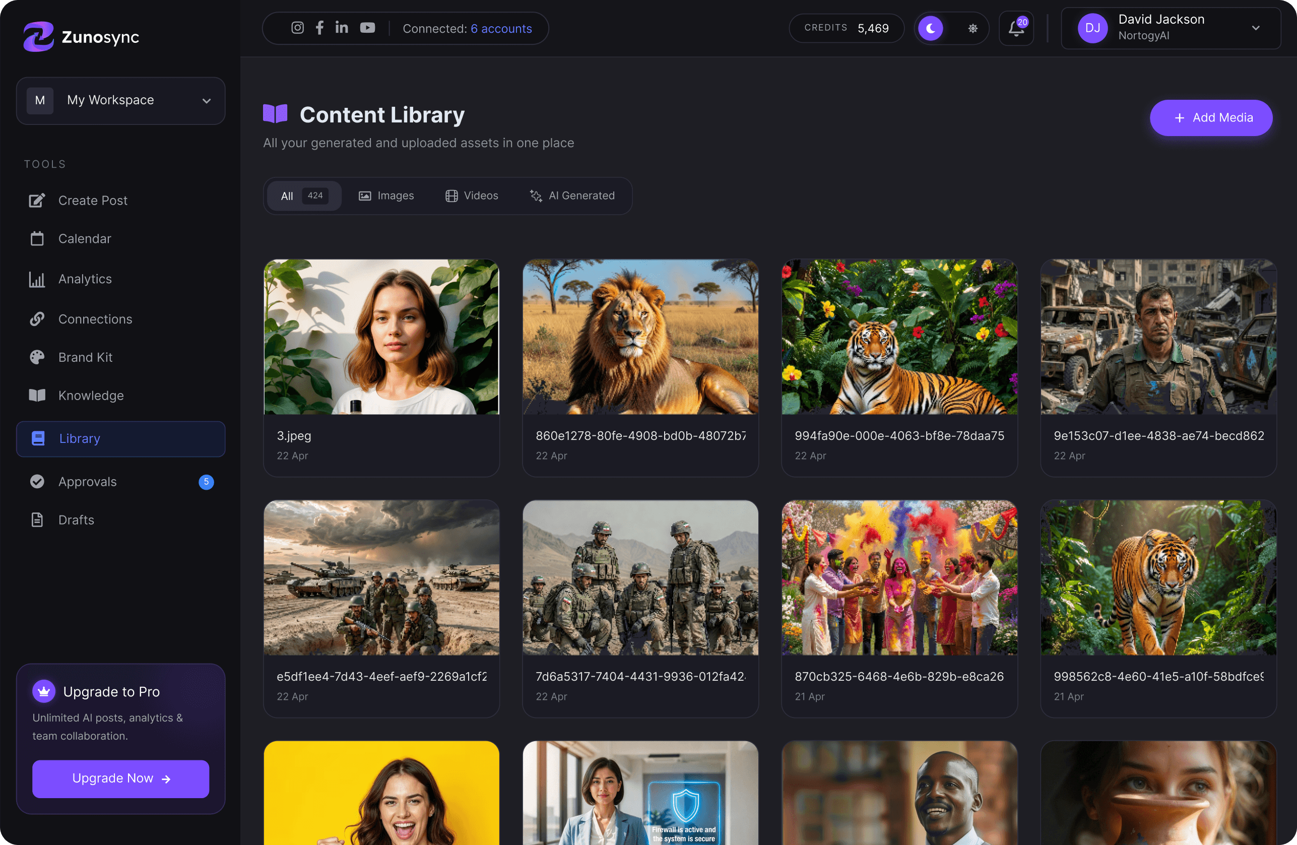 Zunosync Platform Mockup